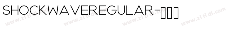 ShockwaveRegular字体转换
