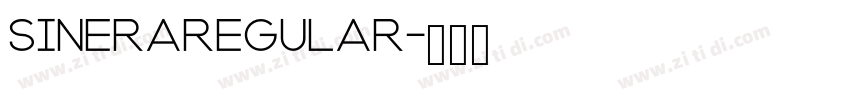 SineraRegular字体转换