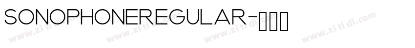 SonophoneRegular字体转换
