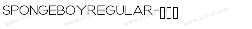SpongeboyRegular字体转换