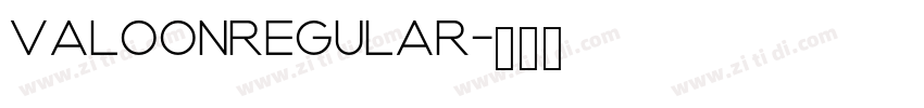 ValoonRegular字体转换