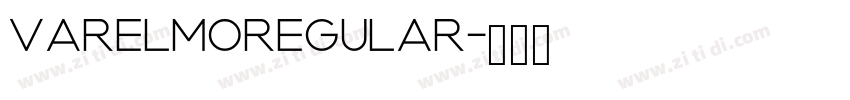 VarelmoRegular字体转换 VarelmoRegular字体转换