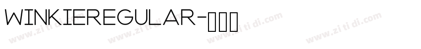 WinkieRegular字体转换