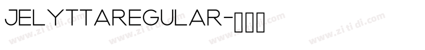jelyttaRegular字体转换