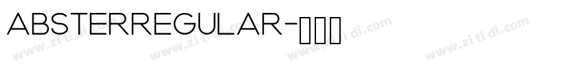 ABSTERRegular字体转换