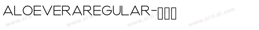 AloeveraRegular字体转换