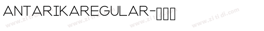 AntarikaRegular字体转换