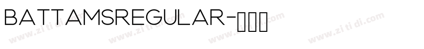 BattamsRegular字体转换
