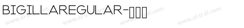 BigillaRegular字体转换