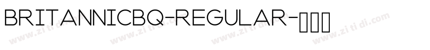 BritannicBQ-Regular字体转换