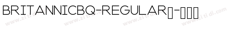 BritannicBQ-Regular免字体转换