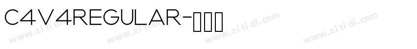 C4v4Regular字体转换