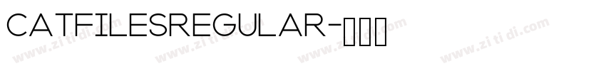 CatfilesRegular字体转换