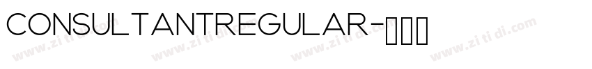 ConsultantRegular字体转换