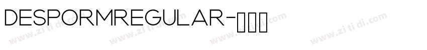 DESPORMRegular字体转换