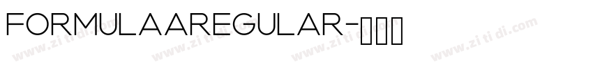 FORMULAARegular字体转换