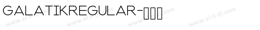 GalatikRegular字体转换