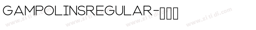 GampolinsRegular字体转换