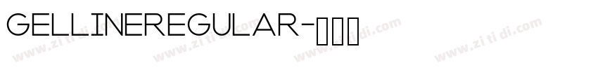 GellineRegular字体转换