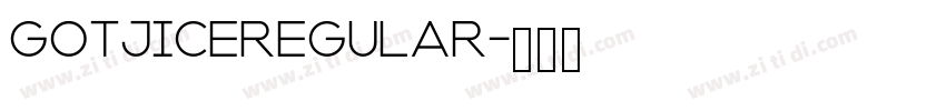 GotjicERegular字体转换
