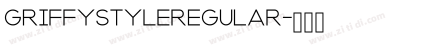 GriffystyleRegular字体转换