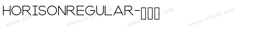 HorisonRegular字体转换