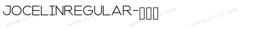 JocelinRegular字体转换