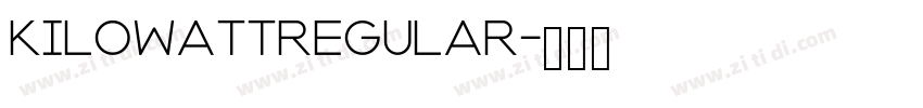 KilowattRegular字体转换