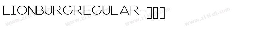 LionburgRegular字体转换