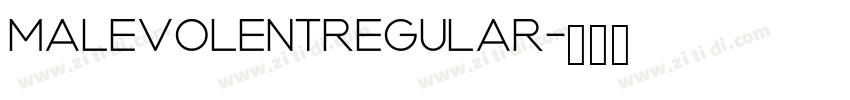 MalevolentRegular字体转换