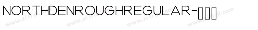 NORTHDENROUGHRegular字体转换