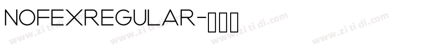 NofexRegular字体转换