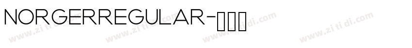 NorgerRegular字体转换
