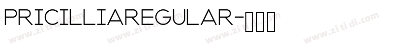 PricilliaRegular字体转换