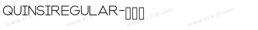 QuinsiRegular字体转换
