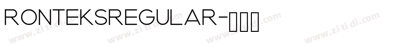 RonteksRegular字体转换 RonteksRegular字体转换