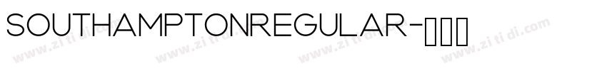 SouthamptonRegular字体转换