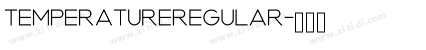 TemperatureRegular字体转换