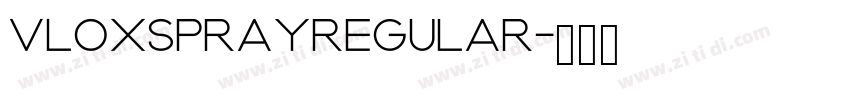 VLOXSPRAYRegular字体转换