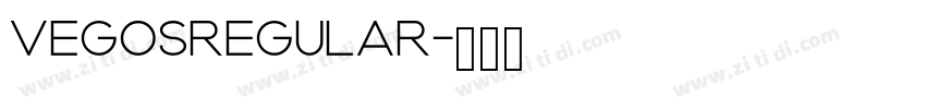 VegosRegular字体转换 VegosRegular字体转换