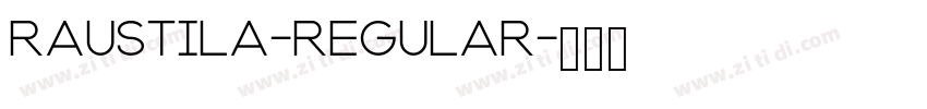 raustila-Regular字体转换