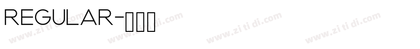 regular字体转换