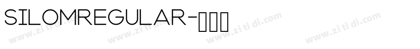 silomRegular字体转换