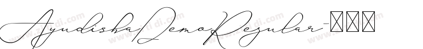 AyudishaDemoRegular字体转换 AyudishaDemoRegular字体转换