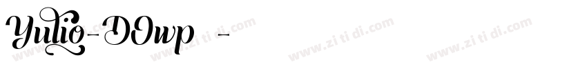 Yulio-DOwp0字体转换
