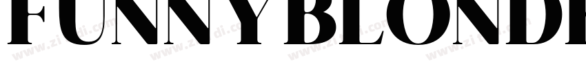 FUNNYBLONDE字体转换