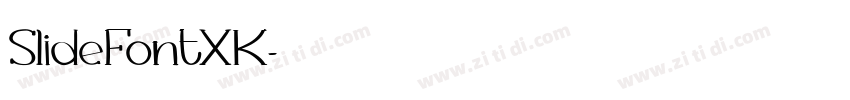 SlideFontXK字体转换