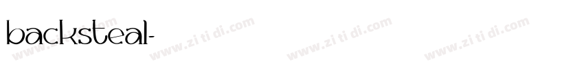 backsteal字体转换