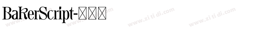BakerScript字体转换