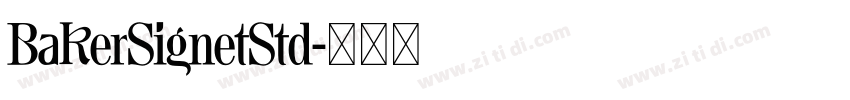 BakerSignetStd字体转换